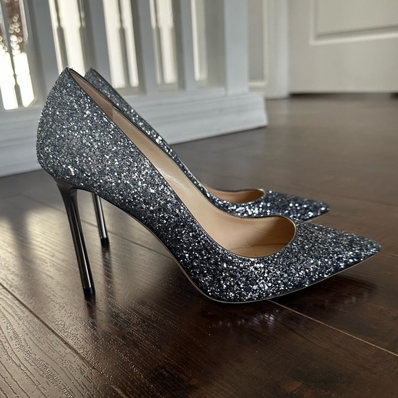Jimmy Choo Shoes - Jimmy Choo ombre glitter Romy pumps 100mm